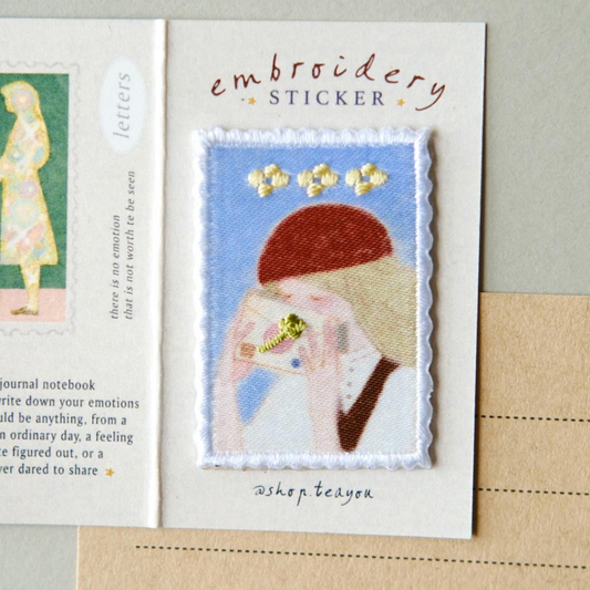 Teayou Letters to Self Embroidery Patch Stickers - Letter