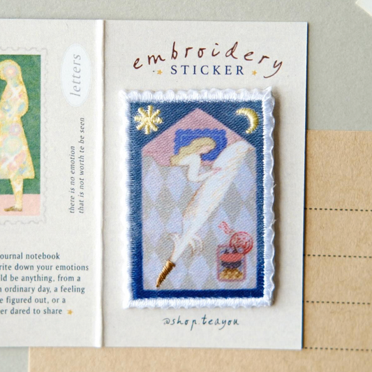 Teayou Letters to Self Embroidery Patch Stickers - Quill