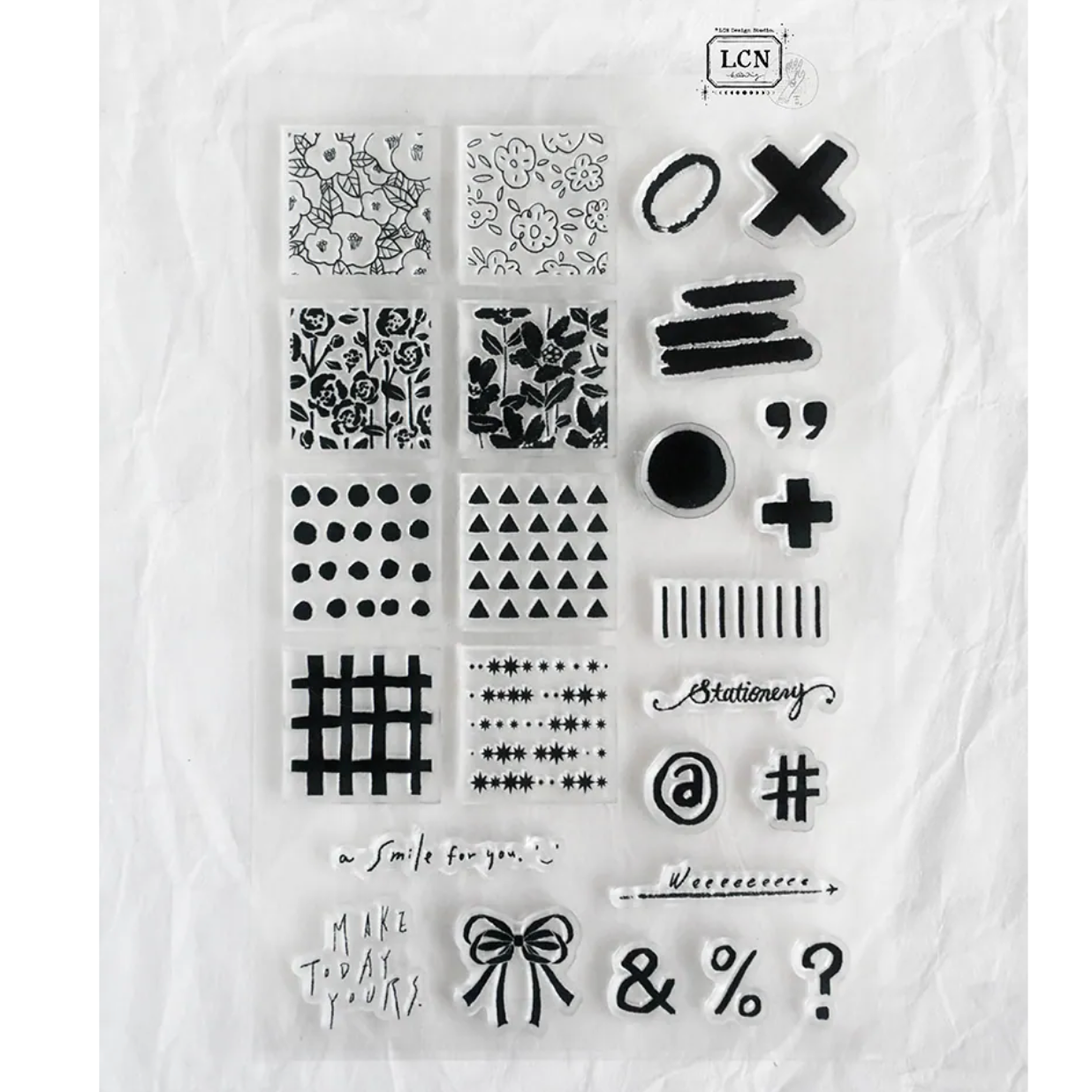 LCN Design Studio Clear Stamp Set - For the Day