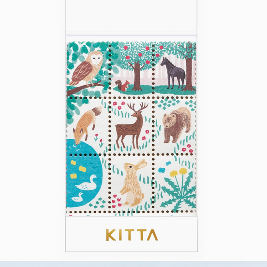 King Jim Kitta Portable Stamp Style Stickers - Animals
