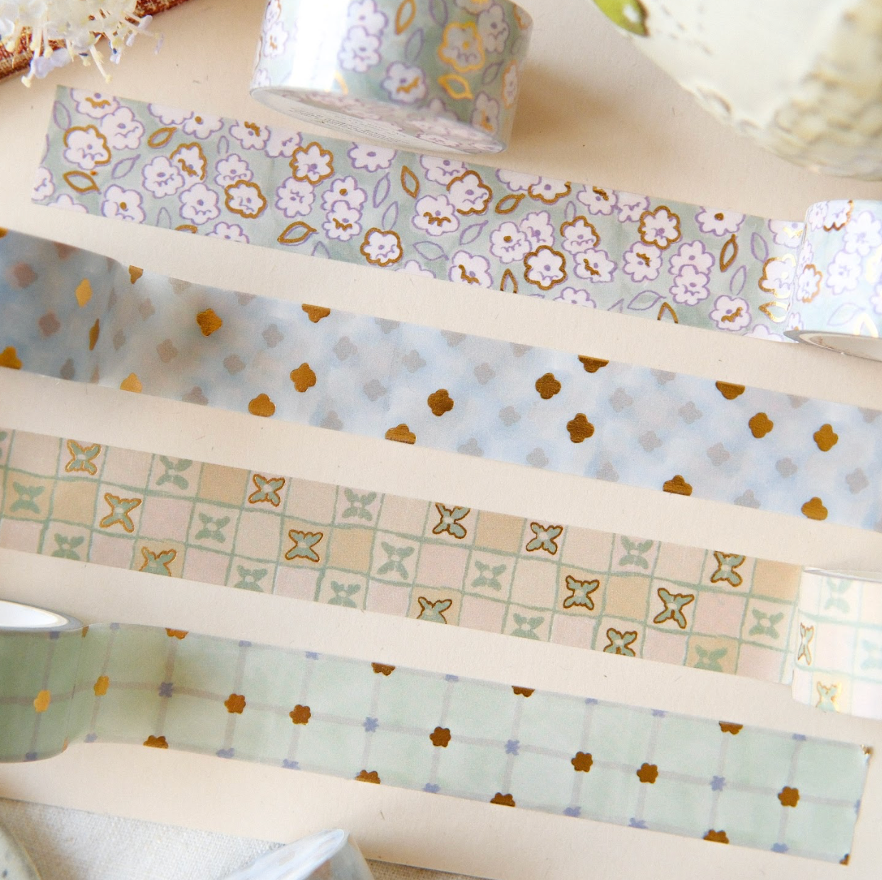 Teayou Gold Foil Washi Tape - Seasons Decor