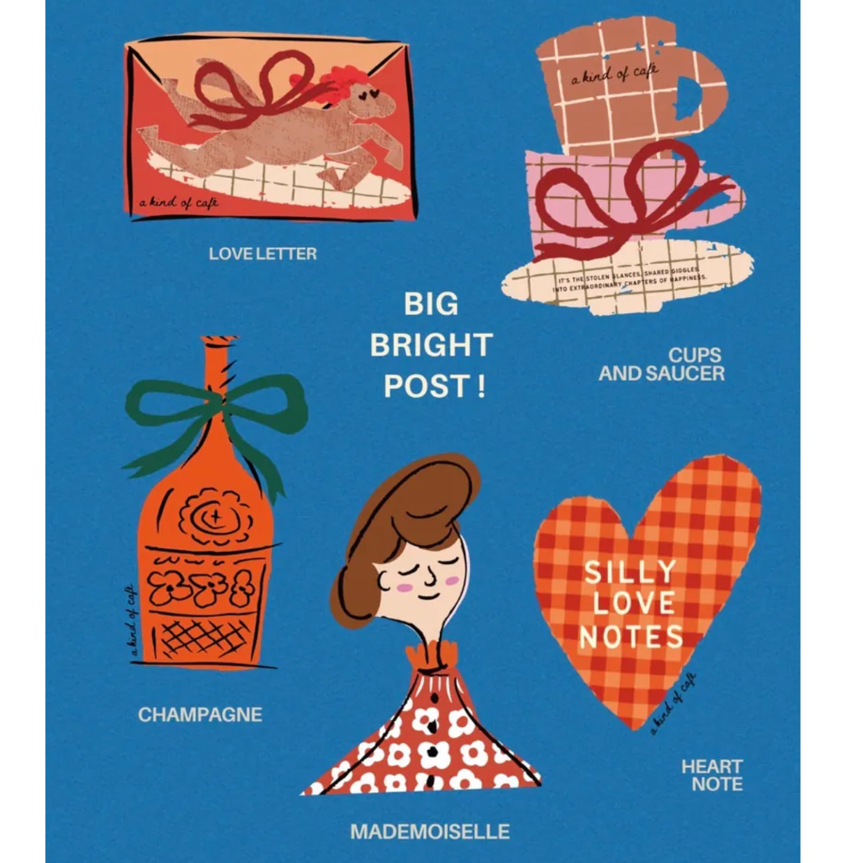 a kind of cafe Big Bright Post! Postcards - 21 Designs to Choose From