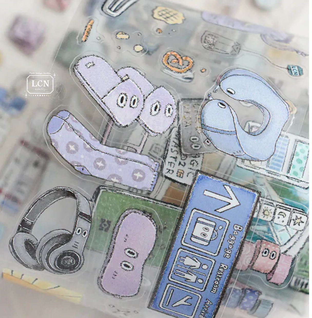 LCN Design Studio Kiss-Cut PET Tape - Travel Essentials