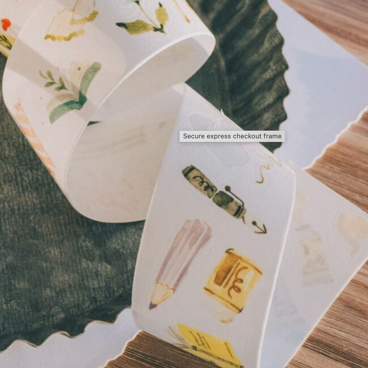 Meow Illustration Kiss-Cut  Washi Tape - Bunbogu
