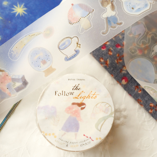 Teayou Kiss-Cut Tracing Paper Tape - Follow the Lights