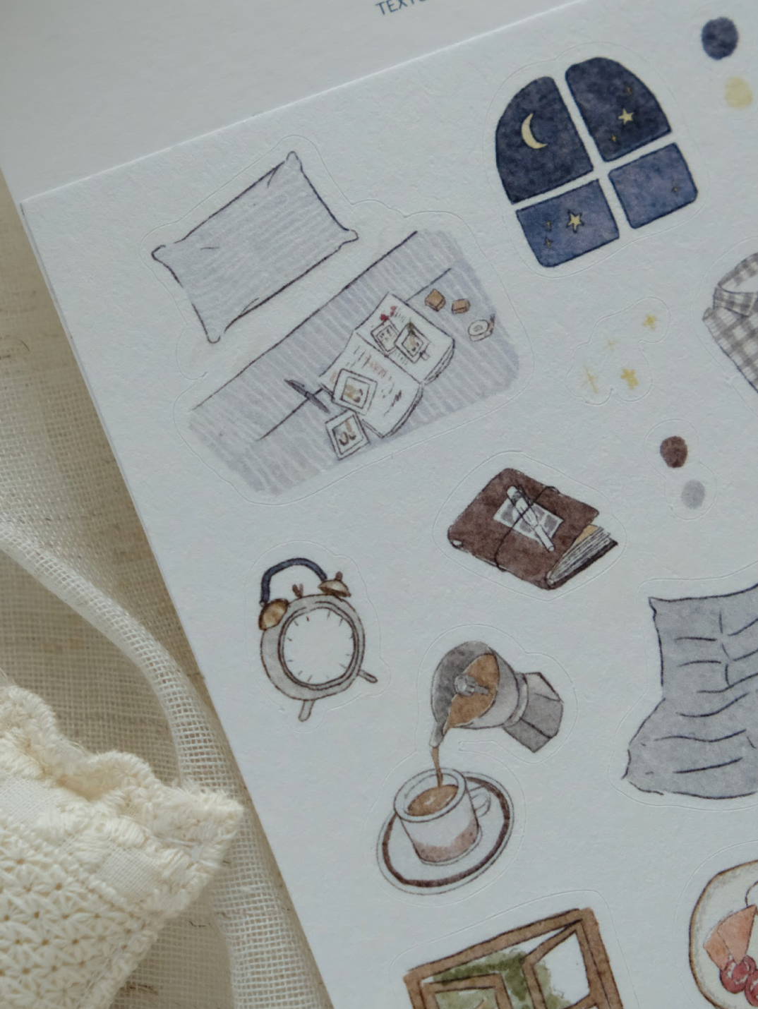 Wenyea's Illustration Sticker Sheet - Comfort