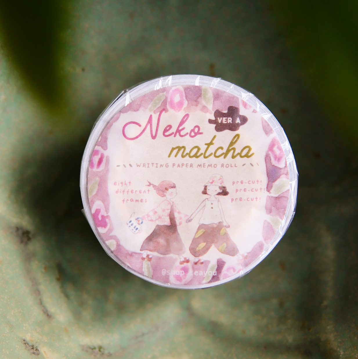 Teayou Paper Rolled Notes - Neko Matcha Version A