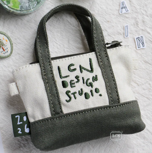 LCN Design Studio 2026 Mini Tote Stationery Set - Mountain Green