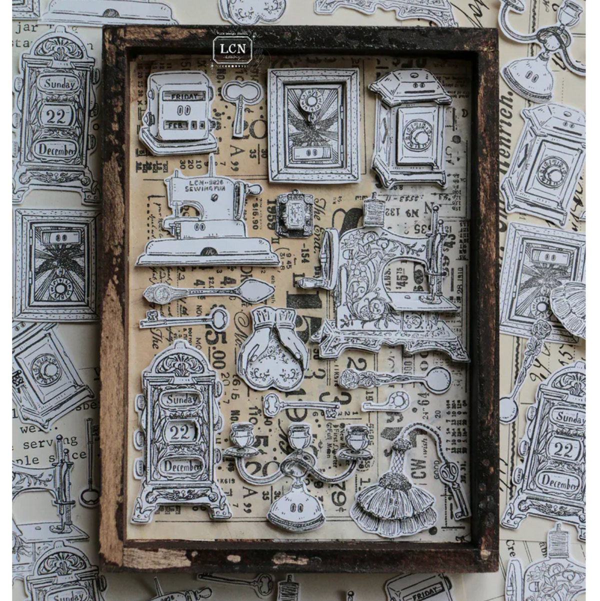 LCN Design Studio Clear Stamp Set - Treasure Haul Volume 4