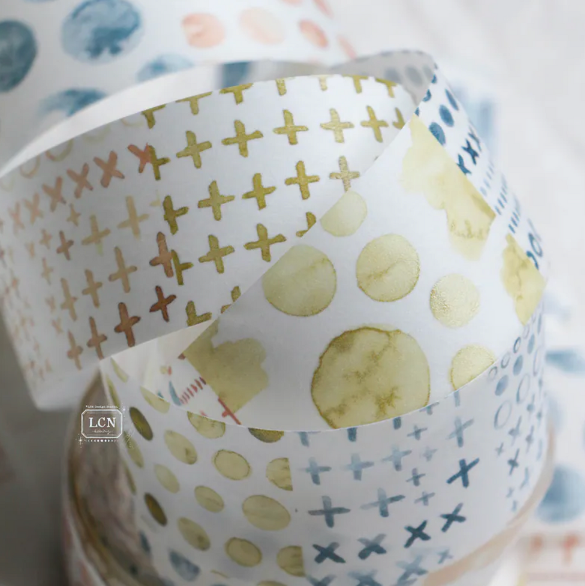 LCN Design Studio Washi Tape - Watercolor Pattern 3