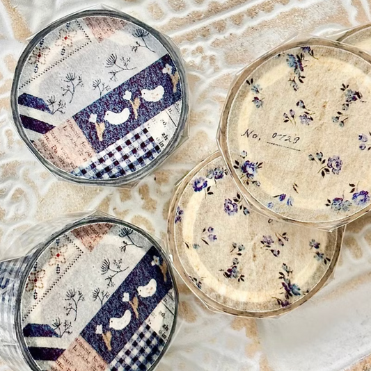 Pion Washi Tape - Vintage Garden (2 designs)