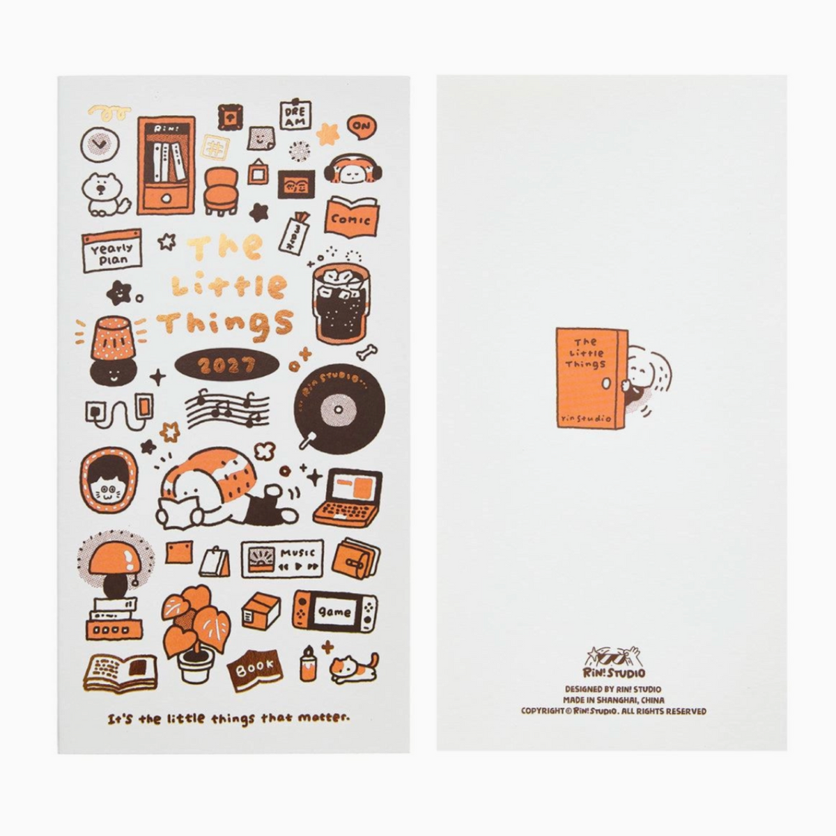 Rin! Studio The Little Things 2027 Monthly Planner Insert