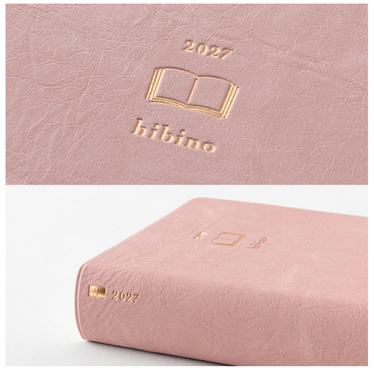 Midori A6 Hibino 2027 Diary - Limited Pink