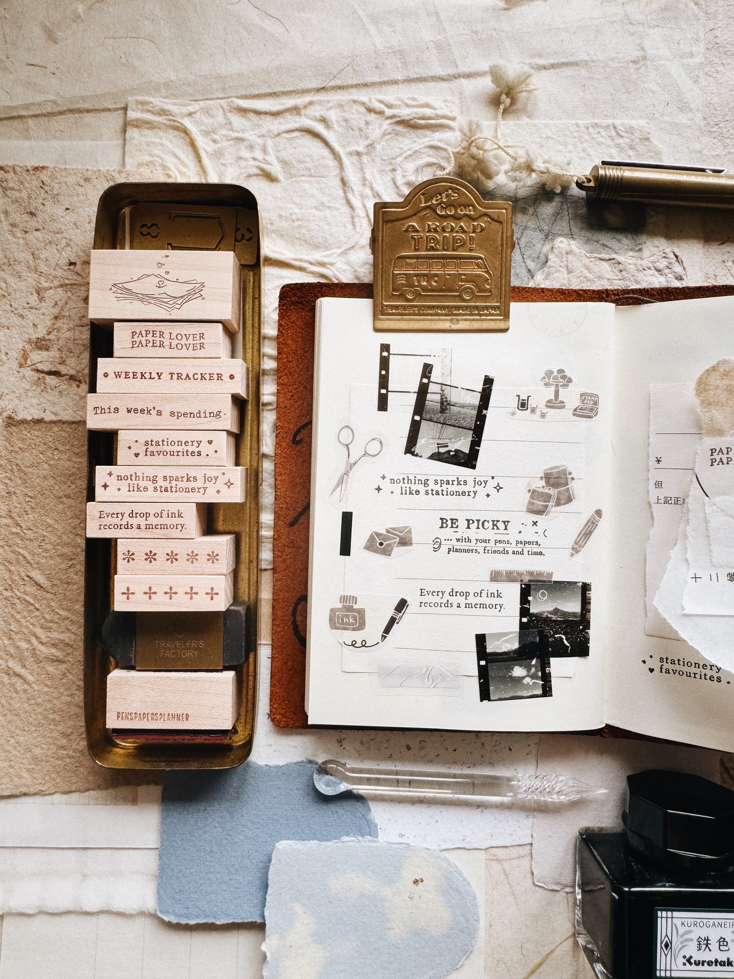 PensPapersPlanner Series 8 Rubber Stamps - Stationery 094-100