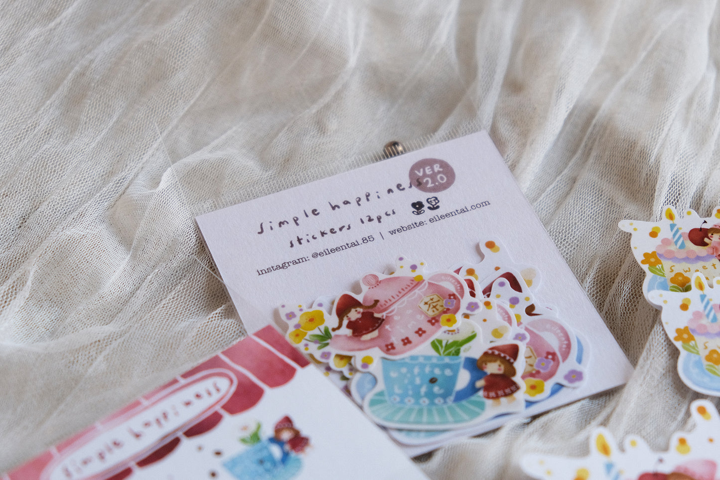 Eileen Tai SIMPLE HAPPINESS Sticker Flakes - Colorful with Florals