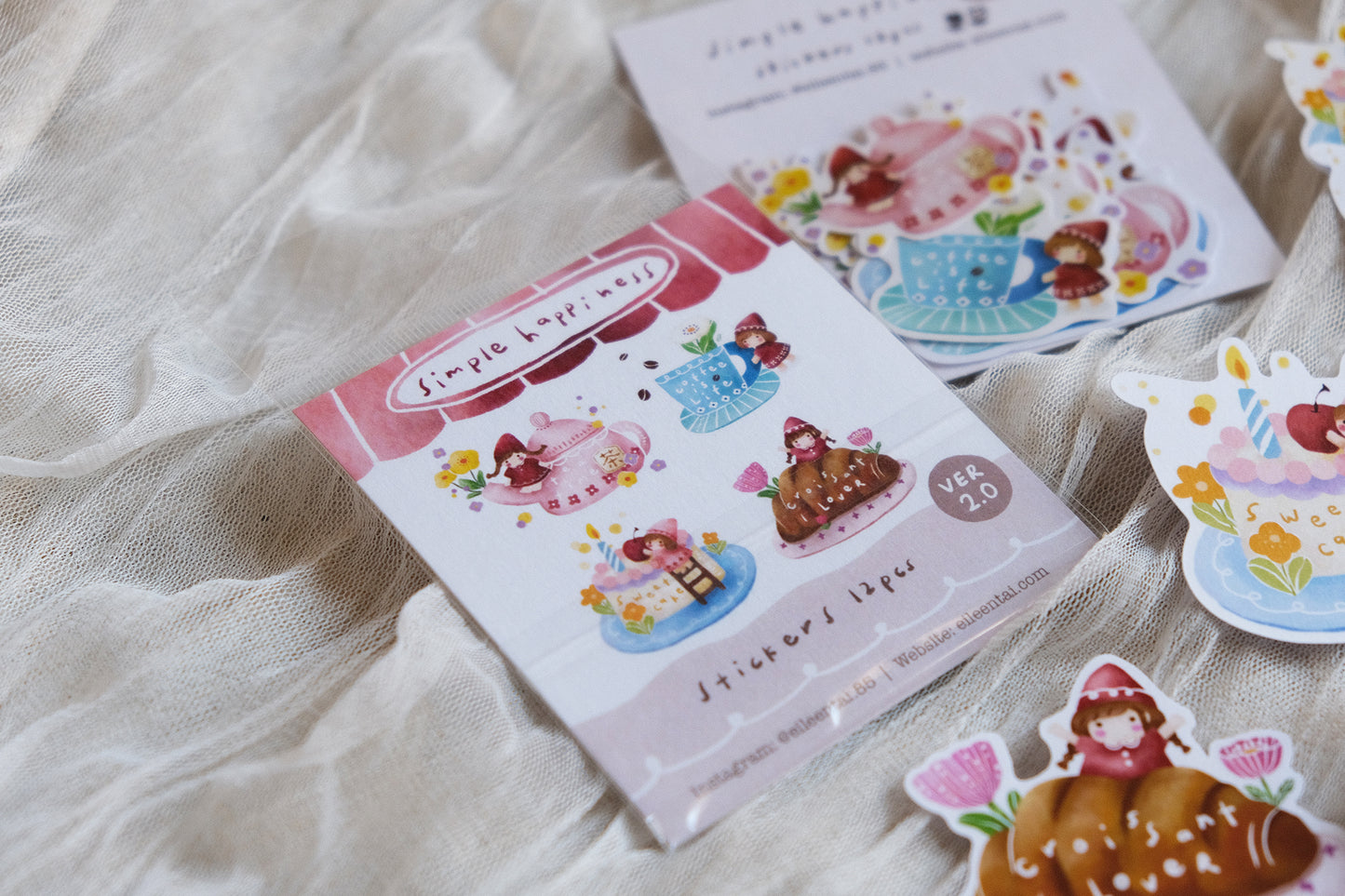 Eileen Tai SIMPLE HAPPINESS Sticker Flakes - Colorful with Florals