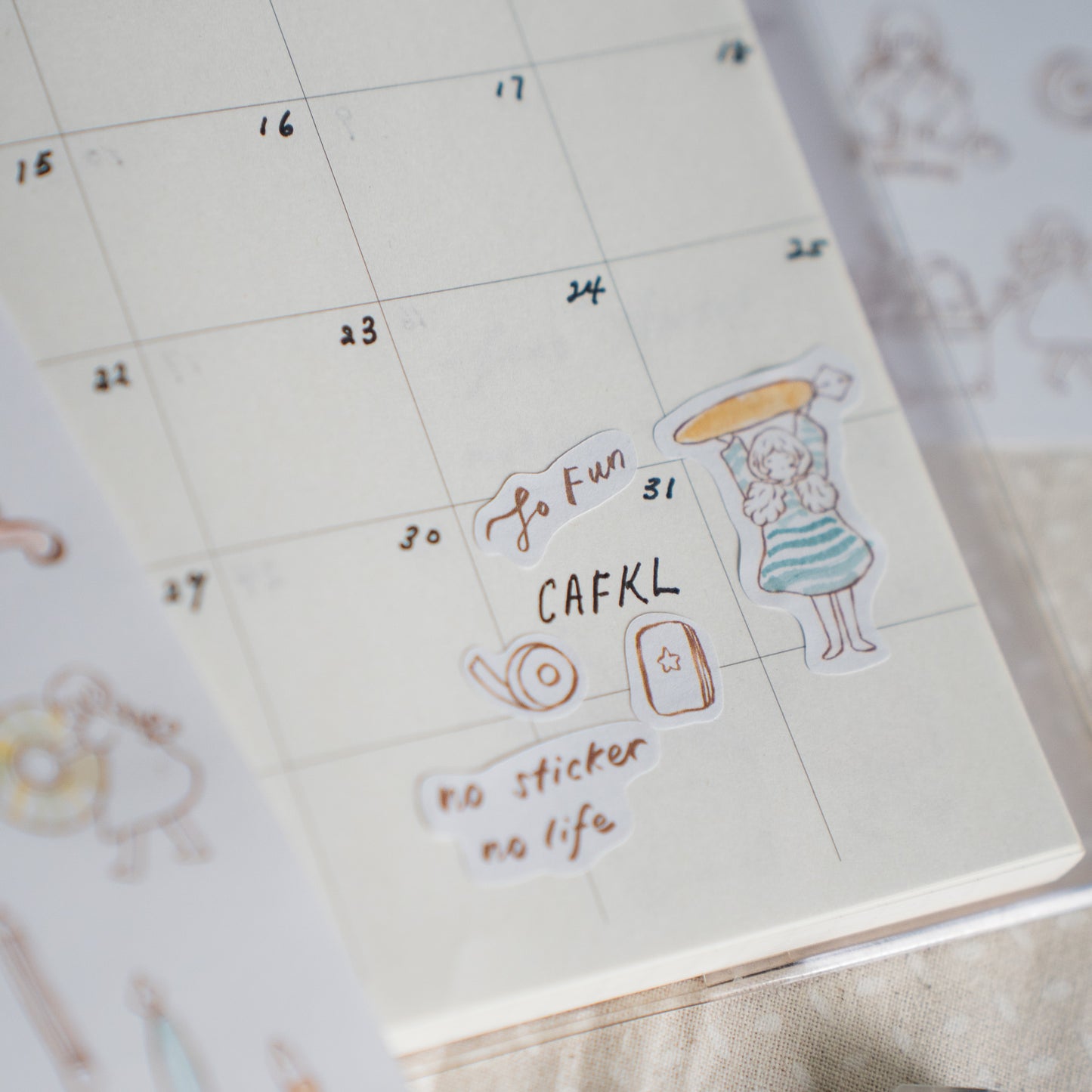Sho Little Happiness Paper Sticker Sheets - Stationery Friends