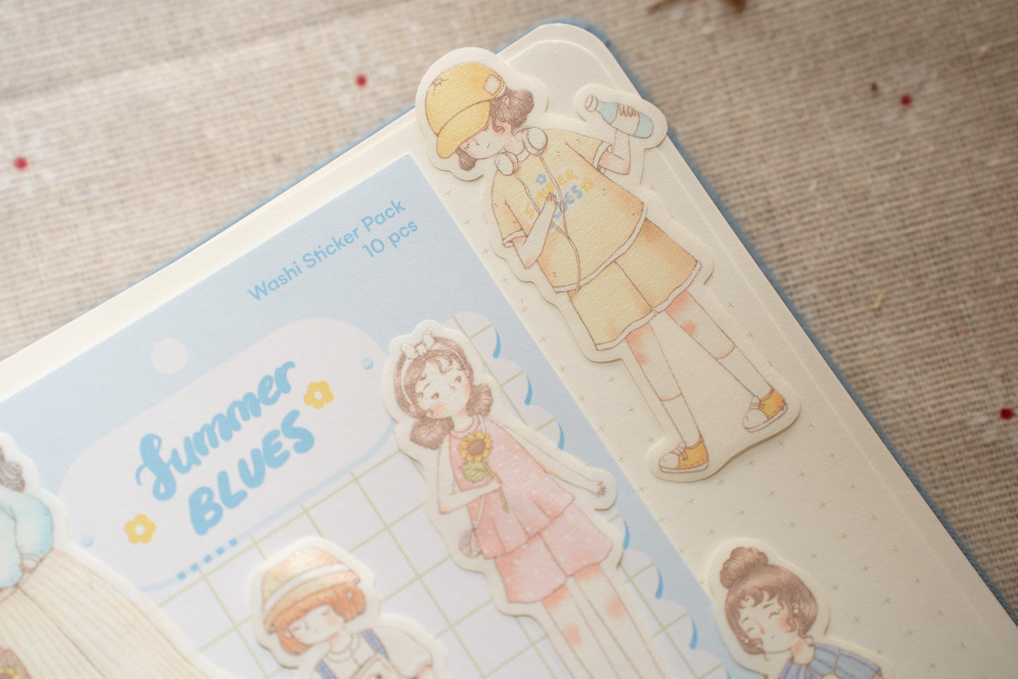 Sho Little Happiness Washi Sticker Pack - Summer Blues