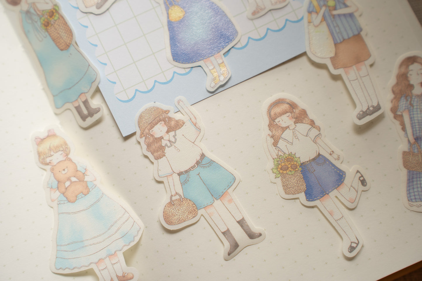 Sho Little Happiness Washi Sticker Pack - Summer Blues