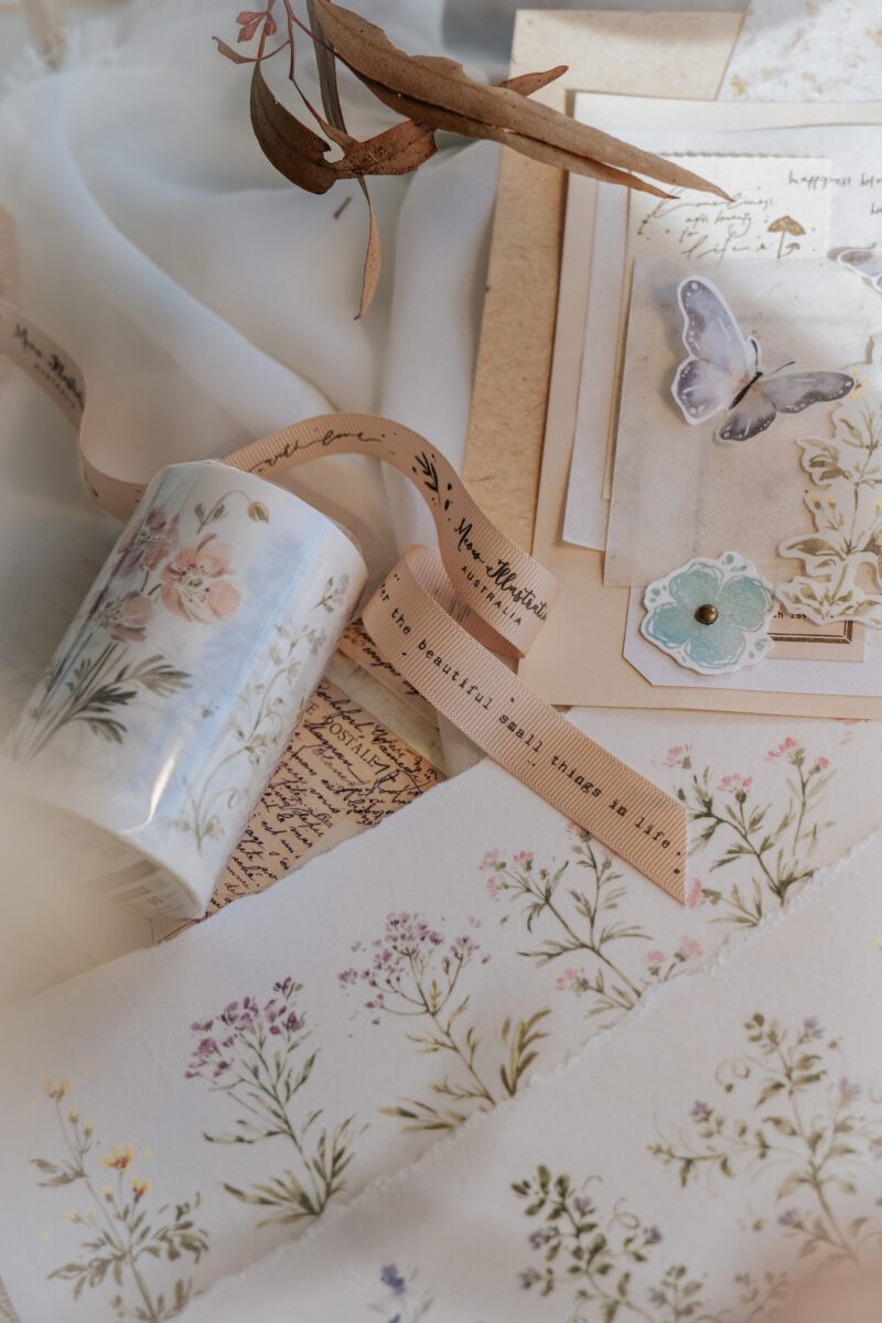 Meow Illustration Washi Tape - Wonderful Weeds