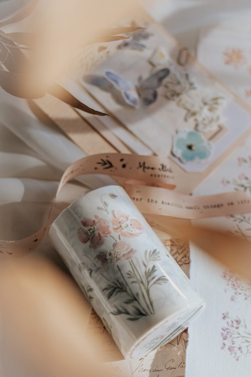 Meow Illustration Washi Tape - Wonderful Weeds