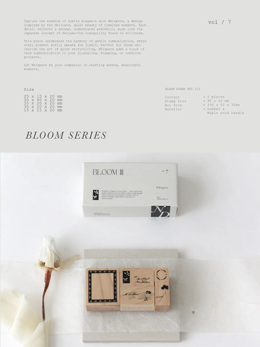 Nyret Design Rubber Stamp Set - Vol 7 The Bloom Series III