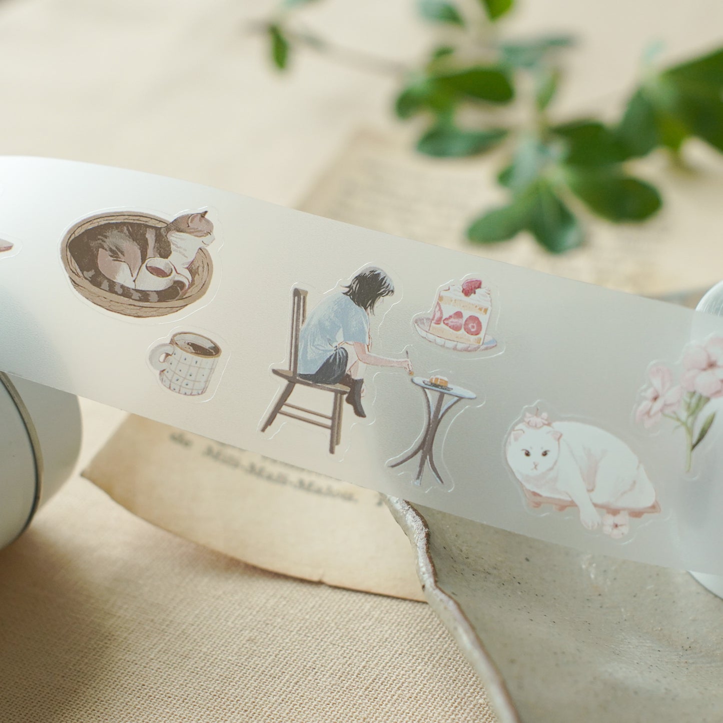 Teayou Kiss Cut PET Tape - Aki No Heya