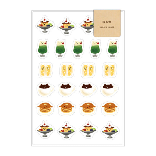 Papier Platz x AOYOSHI Planner Stickers - Animal Cafe