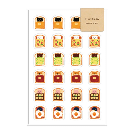 Papier Platz x AOYOSHI Planner Stickers - Animal Toast