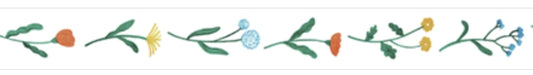King Jim Hitotoki Soda Transparent Masking Tape - Flower