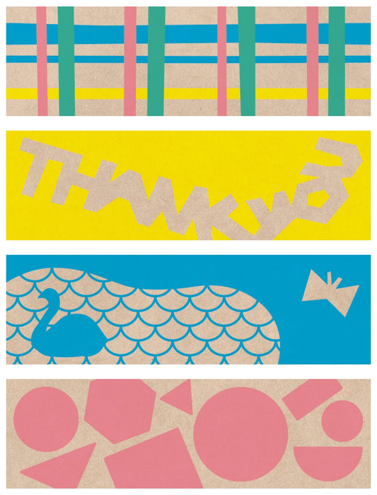 King Jim Kitta Portable Washi Tape - Kraft Paper Cut