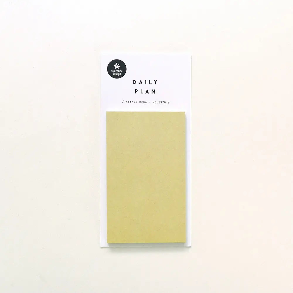 Suatelier Daily Plan 62  Sticky Memo