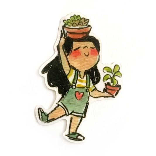 Le Petit Elefant Vinyl Sticker - Succulent Plants