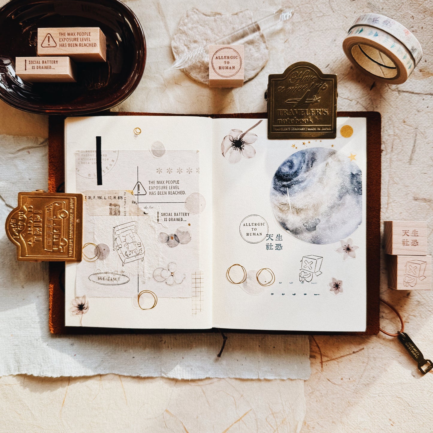 PensPapersPlanner Series 8 Rubber Stamps - Silhouette 108-120