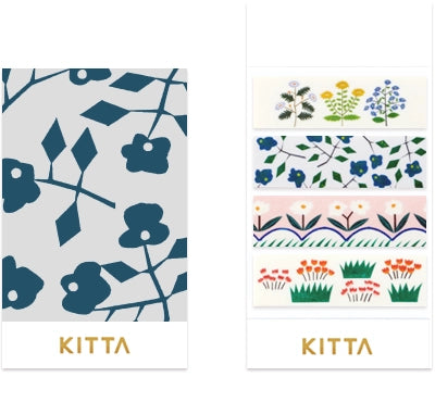 King Jim Kitta Portable Washi Tape - Flower 5
