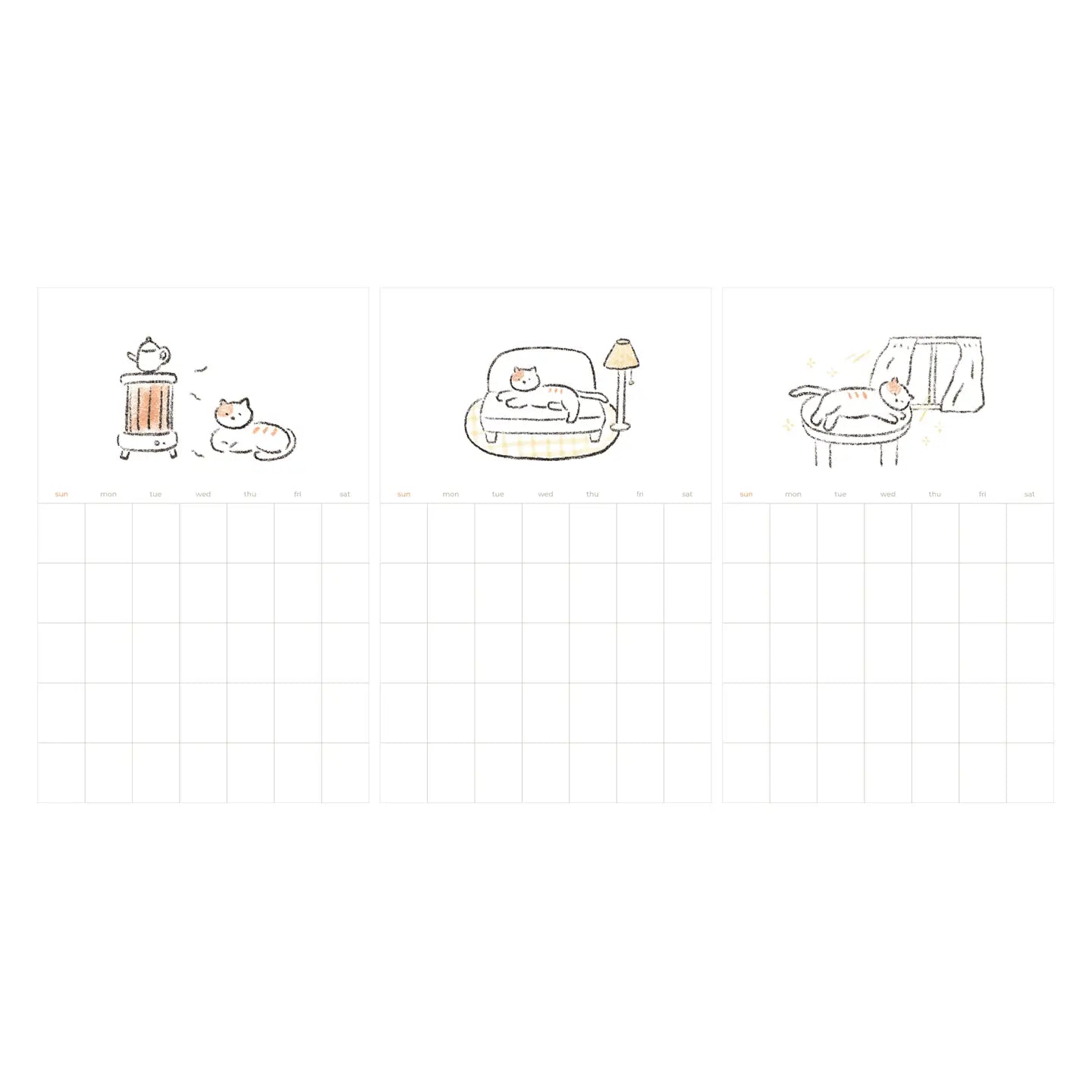 Suatelier Undated Monthly Plan Stickers 4