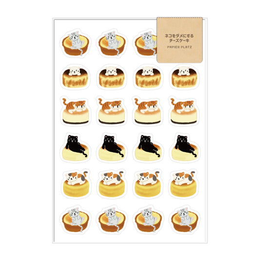 Papier Platz x AOYOSHI Planner Stickers - Cat Cheesecakes