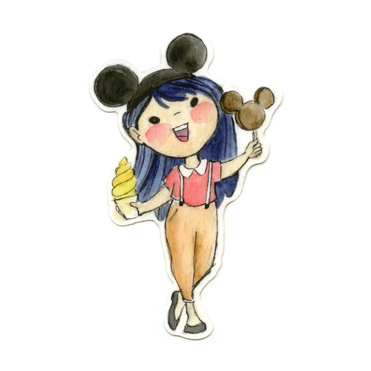 Le Petit Elefant Vinyl Sticker - Disney Girl