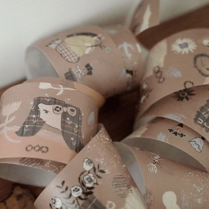 Miss Hoegg Washi Tape - Brown Days