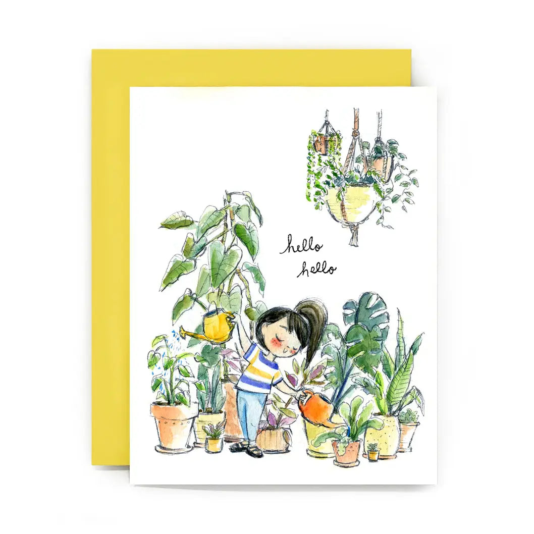 Le Petit Elefant Greeting Card - Hello Hello Plants