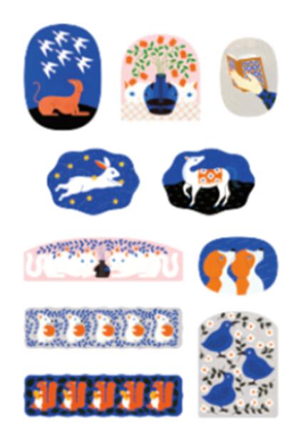 King Jim Kitta Washi Tape Sticker Flakes - Mythology