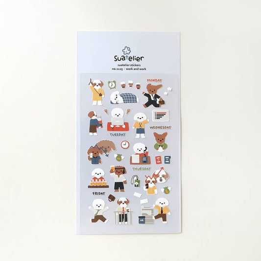 Suatelier Work and Work Stickers