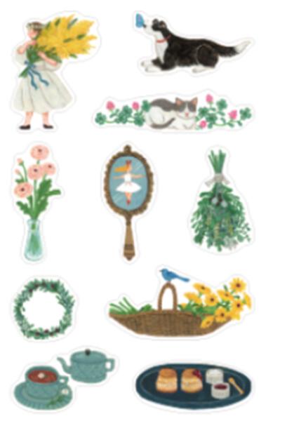 King Jim Kitta Washi Tape Sticker Flakes - Lifestyle