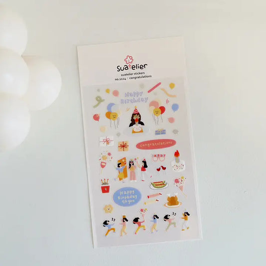 Suatelier Congratulations Stickers