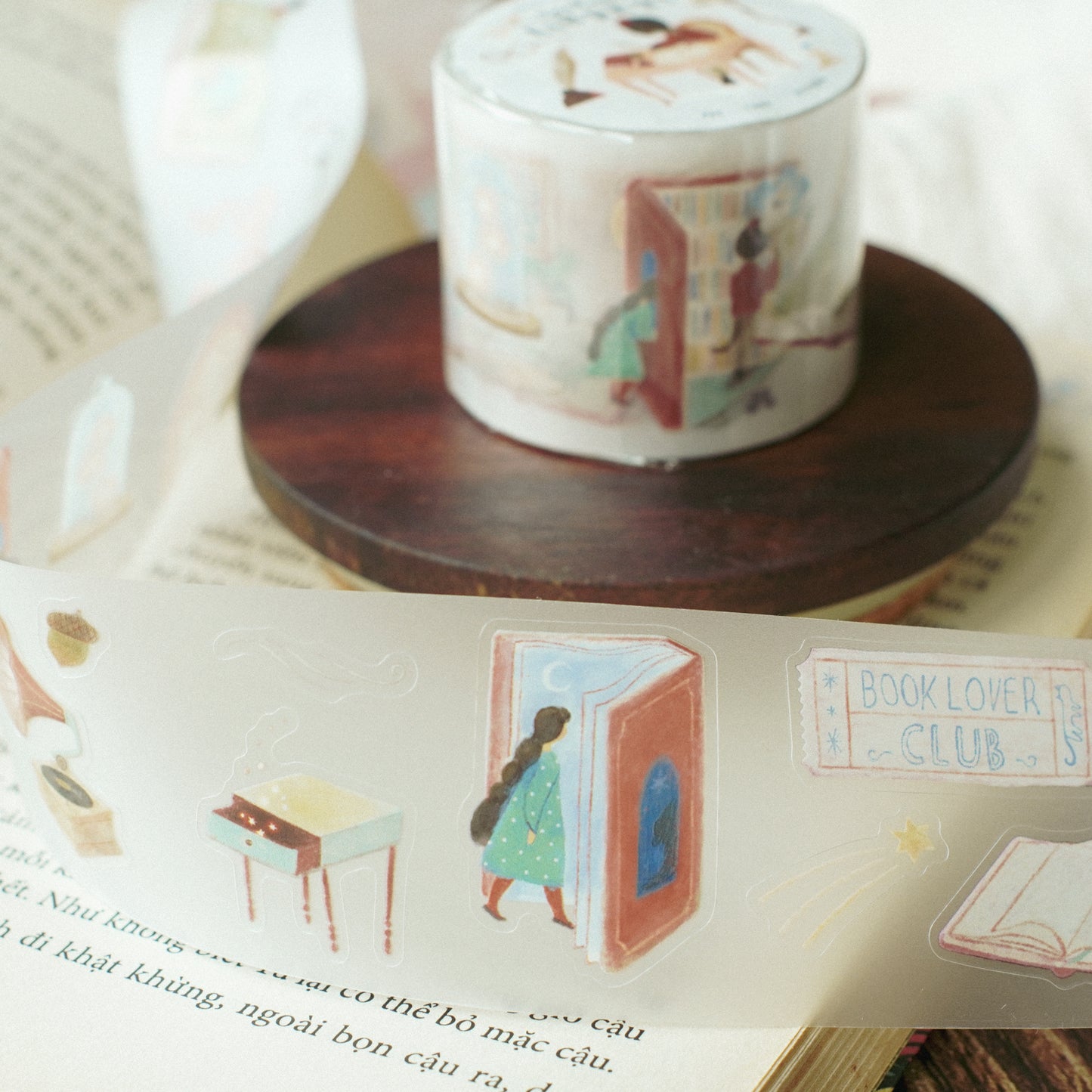 Teayou Kiss Cut PET Tape - The Enchanted Library