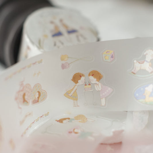 Teayou Kiss Cut PET Tape - Twins