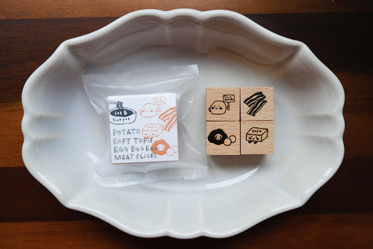 Eileen Tai Rubber Stamp - Hotpot Lover Ingredients Set B