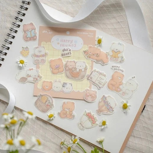 Sho Little Happiness Washi Sticker Pack - Happy Friends