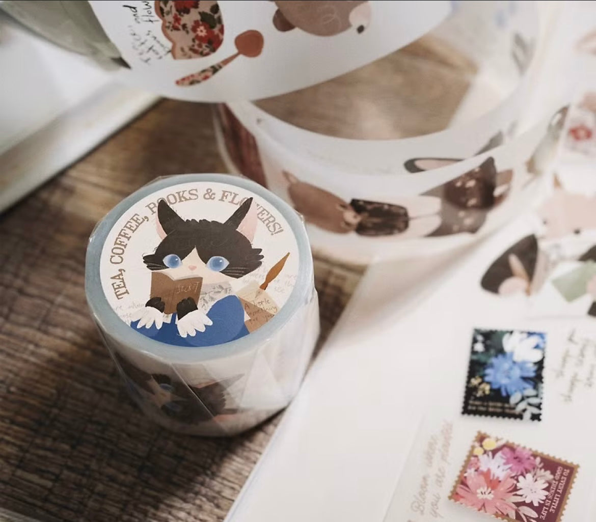 wwiinngg PET Tape - Tea, Coffee, Books and Flowers