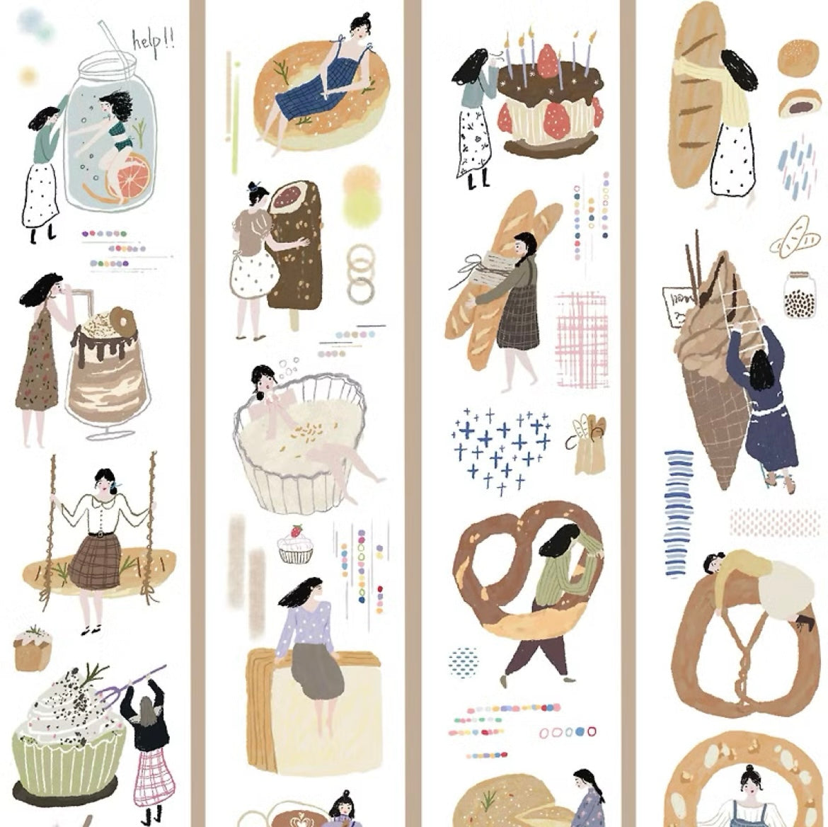 Wanle Studio Washi Tape - Volume 4 Bread Star